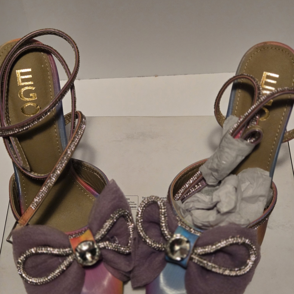 EGO Women's Multicolor Strappy Heels